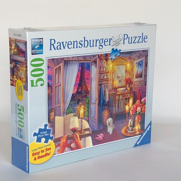 New sealed Ravensburger 500 pcs Large Format Puzzle- Cozy Bathroom - Picture 8 of 12